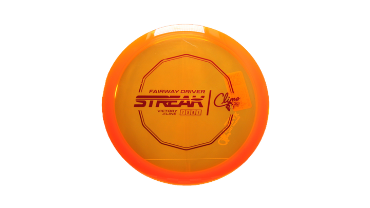Climo Disc Golf First Run Victory Line Streak Fairway Driver Front View