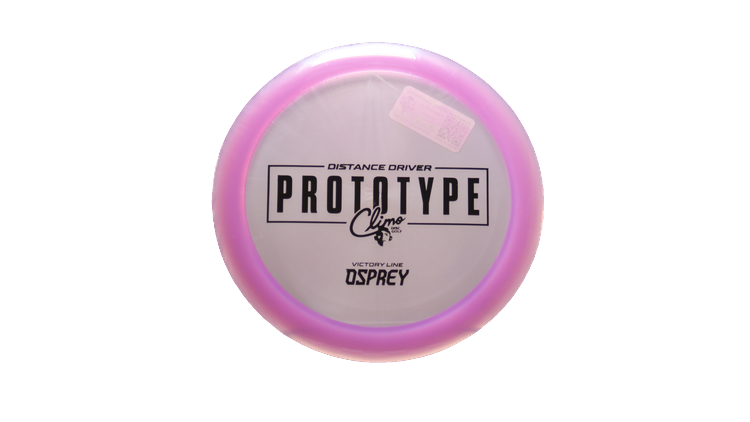 Climo Disc Golf Prototype Victory Line Osprey Distance Driver Front View