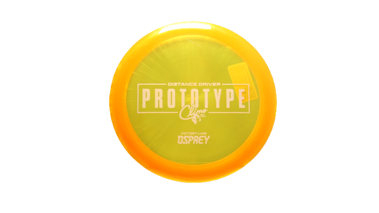 Climo Disc Golf Prototype Victory Line Osprey Distance Driver Front View
