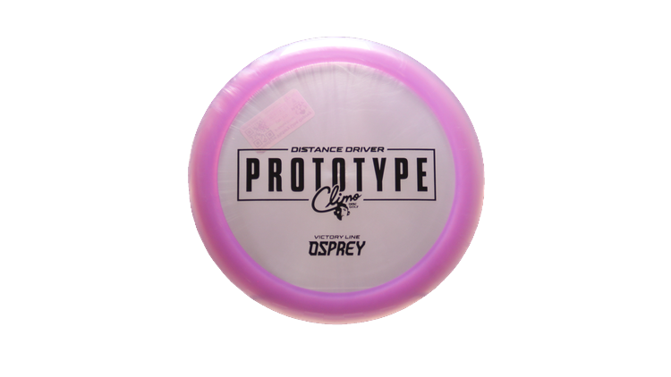 Climo Disc Golf Prototype Victory Line Osprey Distance Driver Front View