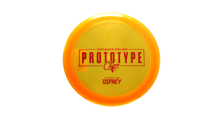 Climo Disc Golf Prototype Victory Line Osprey Distance Driver Front View