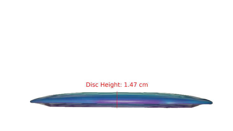 Discmania 2025 Dealer Appreciation Glow Horizon C-Line DD2 Distance Driver Profile View