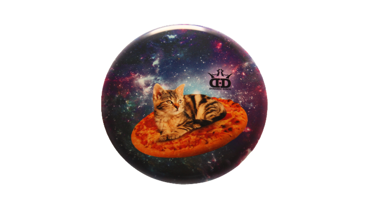 Dynamic Discs Space Kitty Pizza DyeMax Emac Truth Midrange Front View