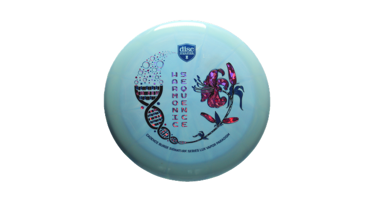 Discmania 2025 Harmonic Sequence Candence Burge Signature Series Lux Vapor Paradigm Distance Driver Front View