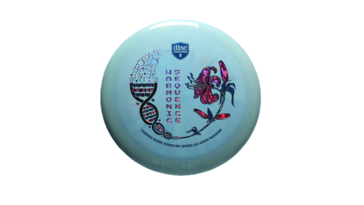 Discmania 2025 Harmonic Sequence Candence Burge Signature Series Lux Vapor Paradigm Distance Driver Front View