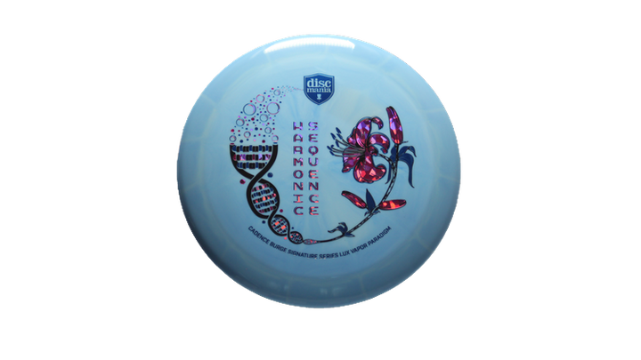 Discmania 2025 Harmonic Sequence Candence Burge Signature Series Lux Vapor Paradigm Distance Driver Front View
