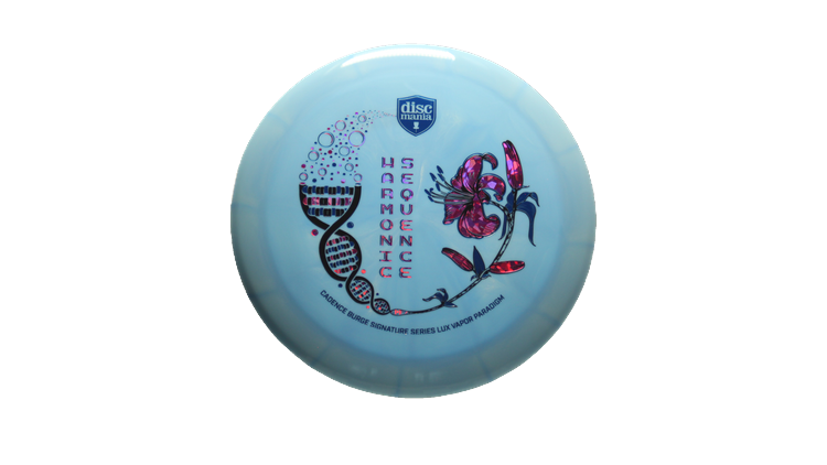 Discmania 2025 Harmonic Sequence Candence Burge Signature Series Lux Vapor Paradigm Distance Driver Front View