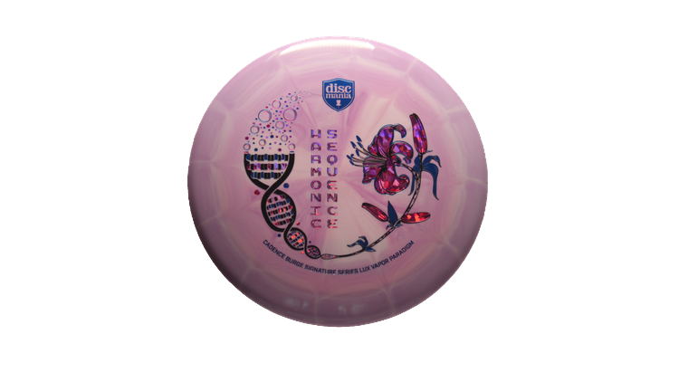 Discmania 2025 Harmonic Sequence Candence Burge Signature Series Lux Vapor Paradigm Distance Driver Front View