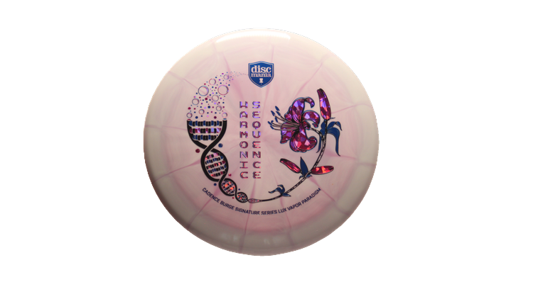 Discmania 2025 Harmonic Sequence Candence Burge Signature Series Lux Vapor Paradigm Distance Driver Front View