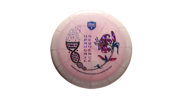 Discmania 2025 Harmonic Sequence Candence Burge Signature Series Lux Vapor Paradigm Distance Driver Front View