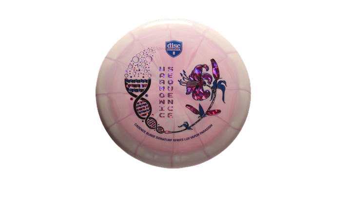 Discmania 2025 Harmonic Sequence Candence Burge Signature Series Lux Vapor Paradigm Distance Driver Front View
