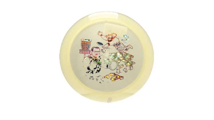 Dynamic Discs BYOP 2025 Lucid-X Moonshine Misprint Trespass Distance Driver Front View