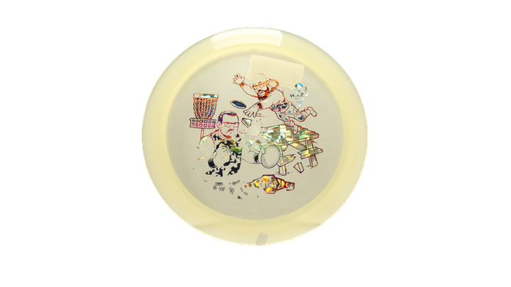 Dynamic Discs BYOP 2025 Lucid-X Moonshine Misprint Trespass Distance Driver Front View