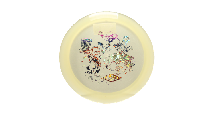 Dynamic Discs BYOP 2025 Lucid-X Moonshine Misprint Trespass Distance Driver Front View