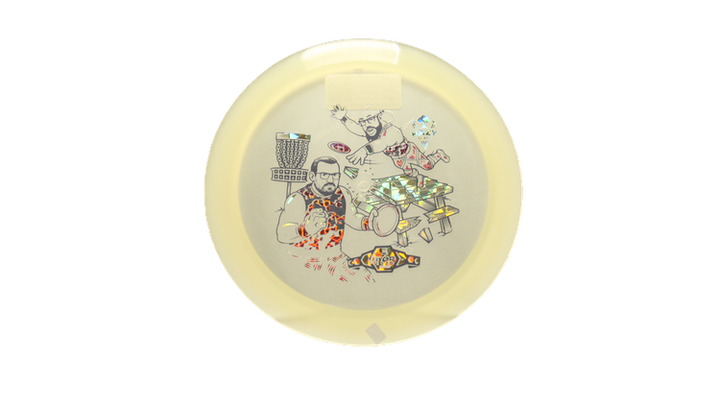 Dynamic Discs BYOP 2025 Lucid-X Moonshine Misprint Trespass Distance Driver Front View