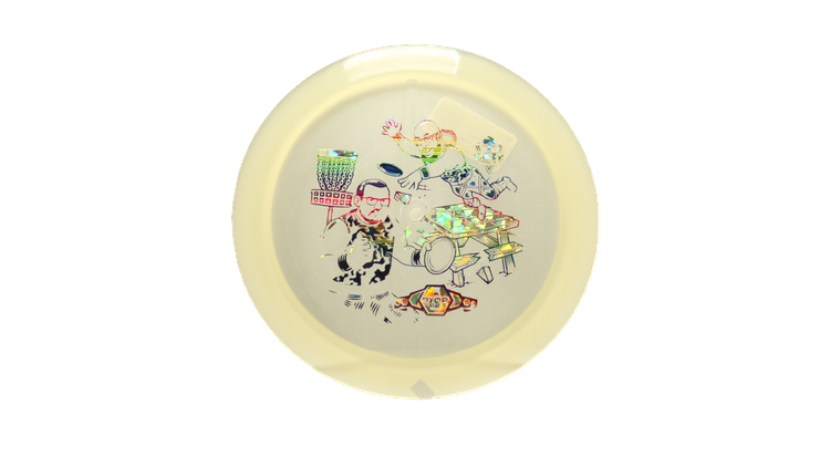 Dynamic Discs BYOP 2025 Lucid-X Moonshine Misprint Trespass Distance Driver Front View