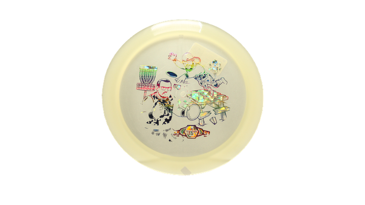 Dynamic Discs BYOP 2025 Lucid-X Moonshine Misprint Trespass Distance Driver Front View