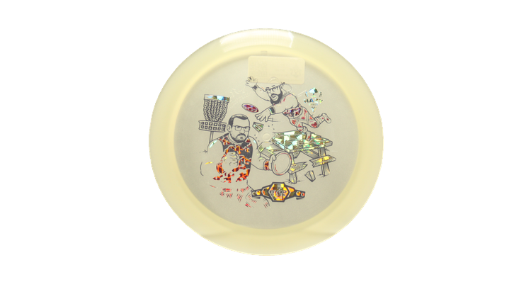 Dynamic Discs BYOP 2025 Lucid-X Moonshine Misprint Trespass Distance Driver Front View