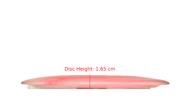 Latitude 64 BYOP 2025 Opto-ICE Moonshine Misprint Sapphire Distance Driver Profile View