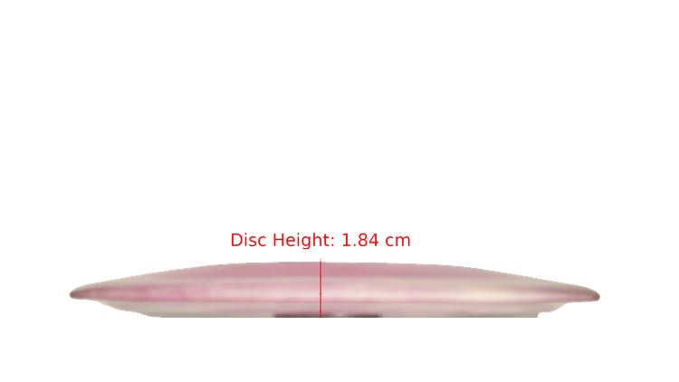 Latitude 64 BYOP 2025 Opto-ICE Moonshine Misprint Sapphire Distance Driver Profile View