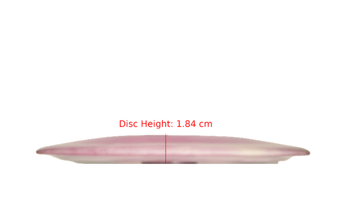 Latitude 64 BYOP 2025 Opto-ICE Moonshine Misprint Sapphire Distance Driver Profile View