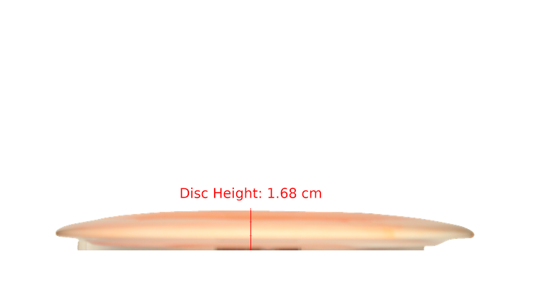 Latitude 64 BYOP 2025 Opto-ICE Moonshine Misprint Sapphire Distance Driver Profile View