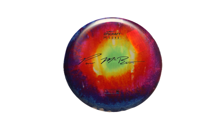 Discraft Paul McBeth Fly Dye Z Luna Putter Front View