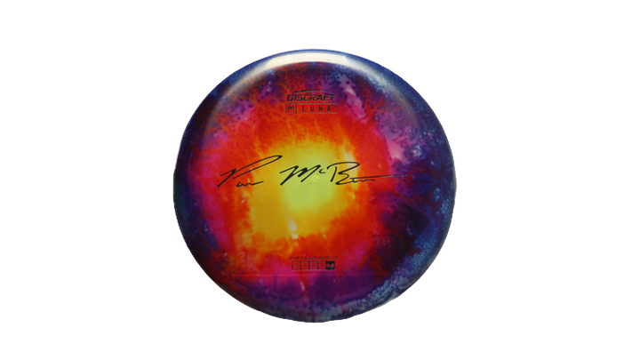 Discraft Paul McBeth Fly Dye Z Luna Putter Front View