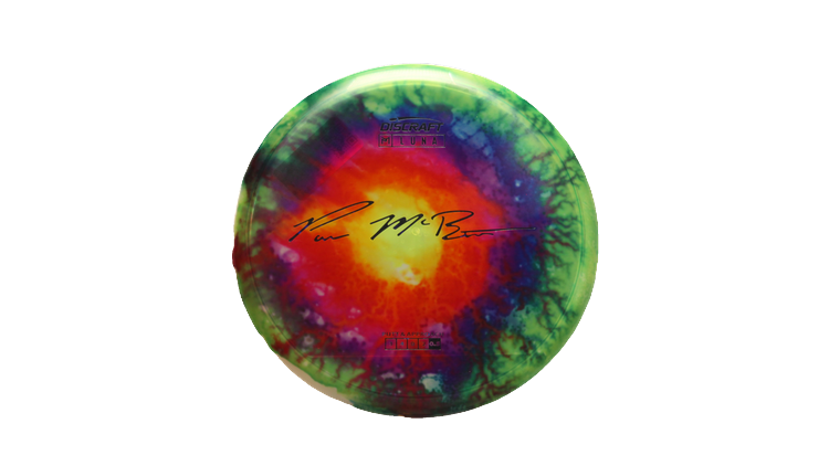 Discraft Paul McBeth Fly Dye Z Luna Putter Front View