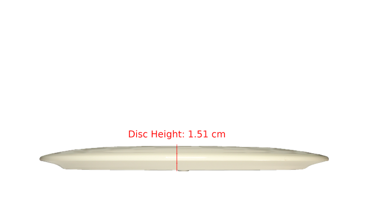 Discraft Fear The BogeyMan White ESP Anax Distance Driver Profile View