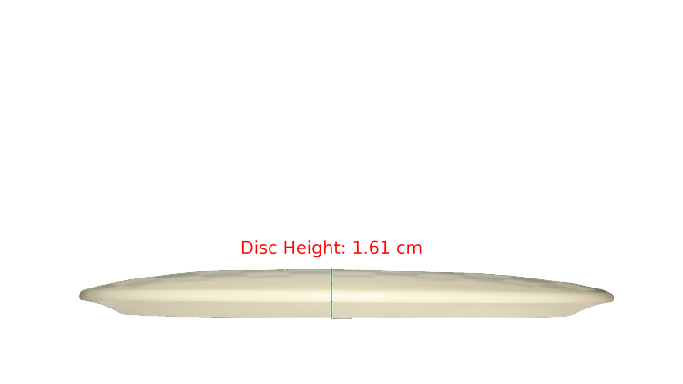 Discraft Fear The BogeyMan White ESP Athena Fairway Driver Profile View