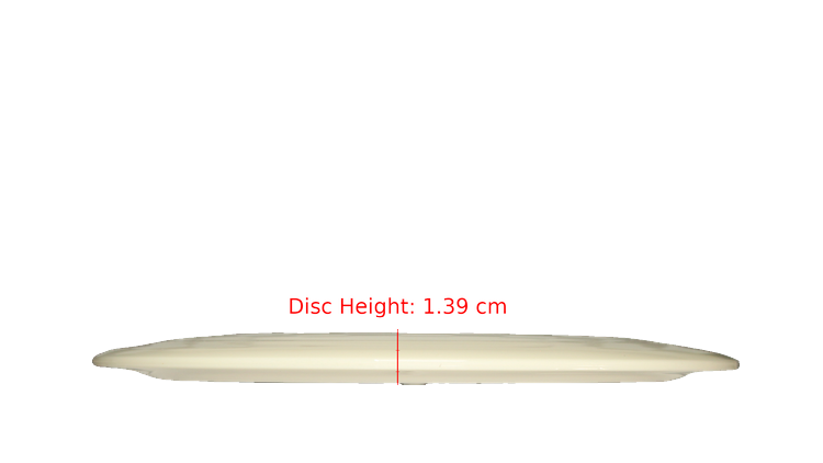 Discraft Fear The BogeyMan White ESP Hades Distance Driver Profile View