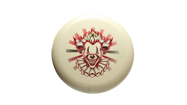 Discraft Fear The BogeyMan White ESP Luna Putter Front View
