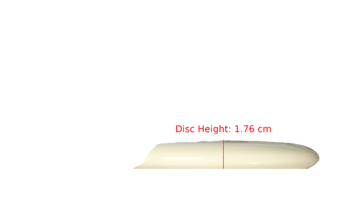 Discraft Fear The BogeyMan White ESP Luna Putter Profile View