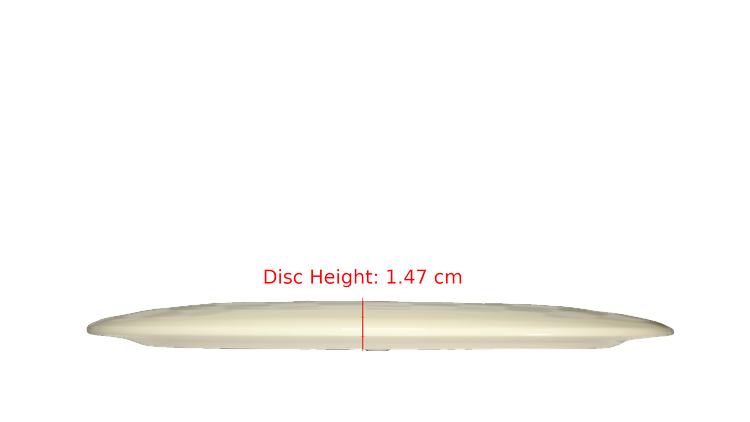 Discraft Fear The BogeyMan White ESP Zeus Distance Driver Profile View