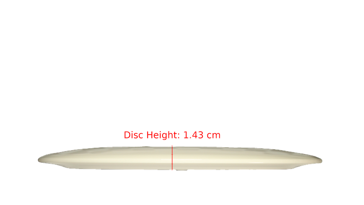 Discraft Fear The BogeyMan White ESP Zeus Distance Driver Profile View