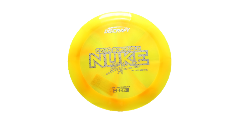 Discraft 2025 Ezra Aderhold Tour Series Z Swirl Nuke Distance Driver Front View
