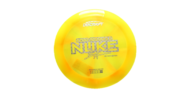 Discraft 2025 Ezra Aderhold Tour Series Z Swirl Nuke Distance Driver Front View