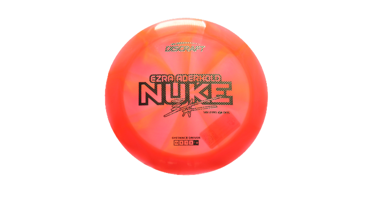 Discraft 2025 Ezra Aderhold Tour Series Z Swirl Nuke Distance Driver Front View