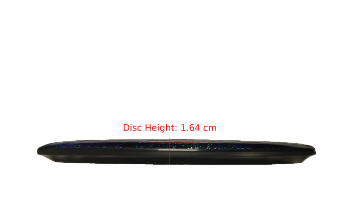 Discraft Chains Blue Full Foil SuperColor Buzzz Midrange Profile View