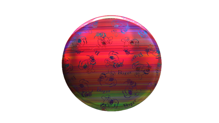 Discraft Swarm Full Foil SuperColor Buzzz Midrange Front View