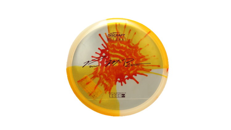 Discraft Paul McBeth Fly Dye Z Luna Putter Front View