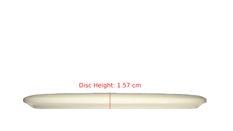 Discraft Fear The BogeyMan White ESP Buzzz Midrange Profile View