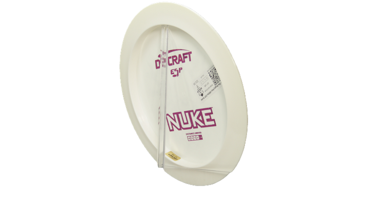 Discraft Fear The BogeyMan White ESP Nuke Distance Driver Back View