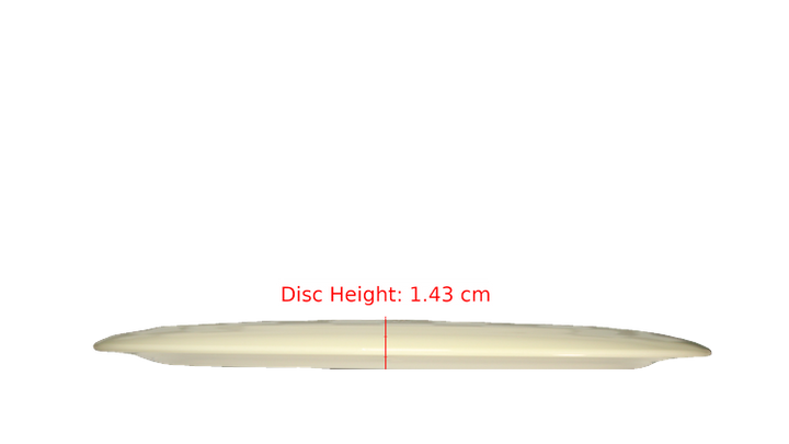 Discraft Fear The BogeyMan White ESP Nuke Distance Driver Profile View
