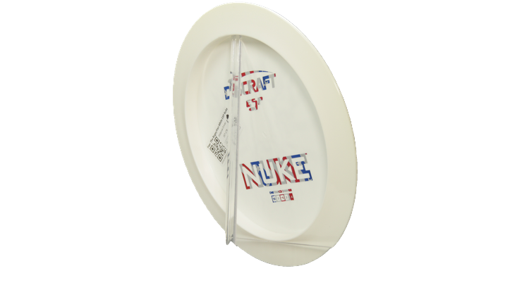 Discraft Fear The BogeyMan White ESP Nuke Distance Driver Back View