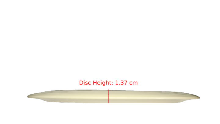 Discraft Fear The BogeyMan White ESP Nuke Distance Driver Profile View