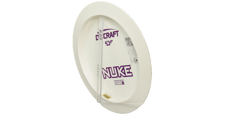 Discraft Fear The BogeyMan White ESP Nuke Distance Driver Back View