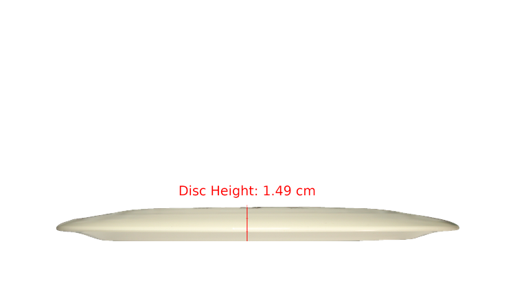Discraft Fear The BogeyMan White ESP Nuke Distance Driver Profile View