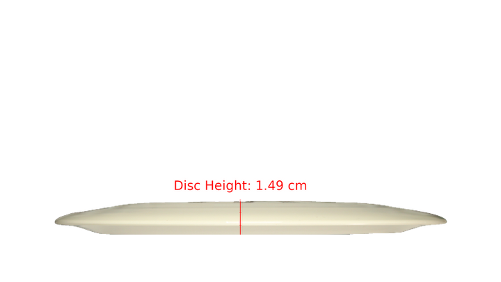Discraft Fear The BogeyMan White ESP Nuke Distance Driver Profile View